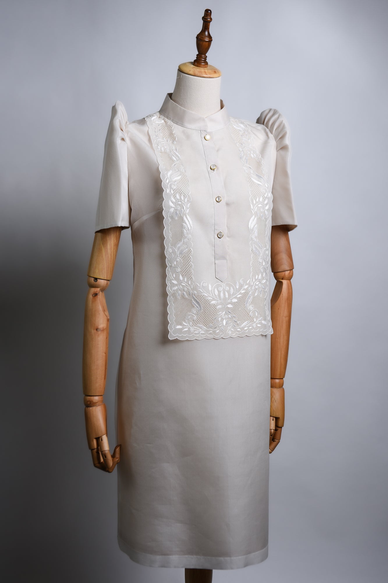 Embroidery collar Dress laubeblanc Embroidery collar Dress